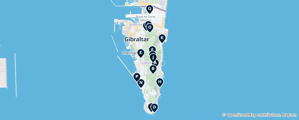 Map of Gibraltar's Absolute Essentials