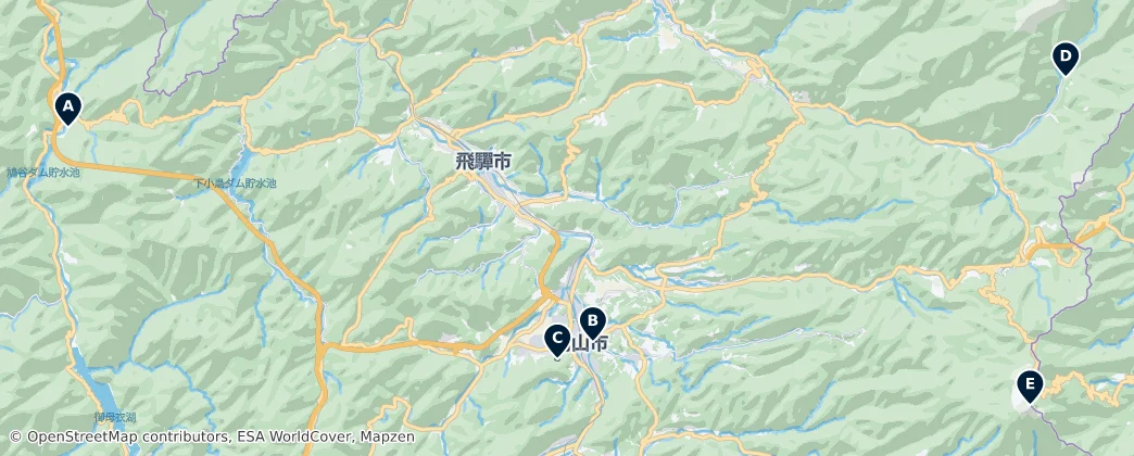 Gifu Editor's Choice — Mapa