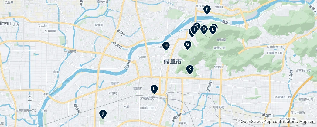 Mappa di Gifu Essentials