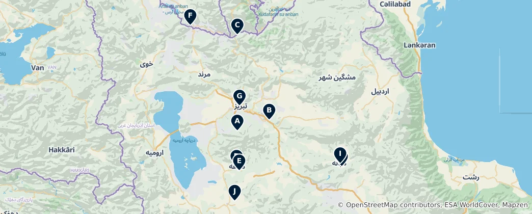 Mappa di Editor's Choice