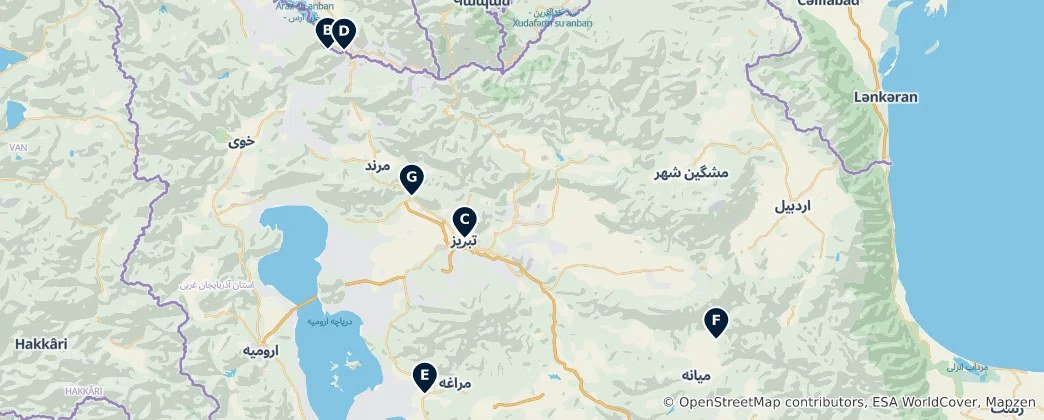 Mapa Religious Landmarks