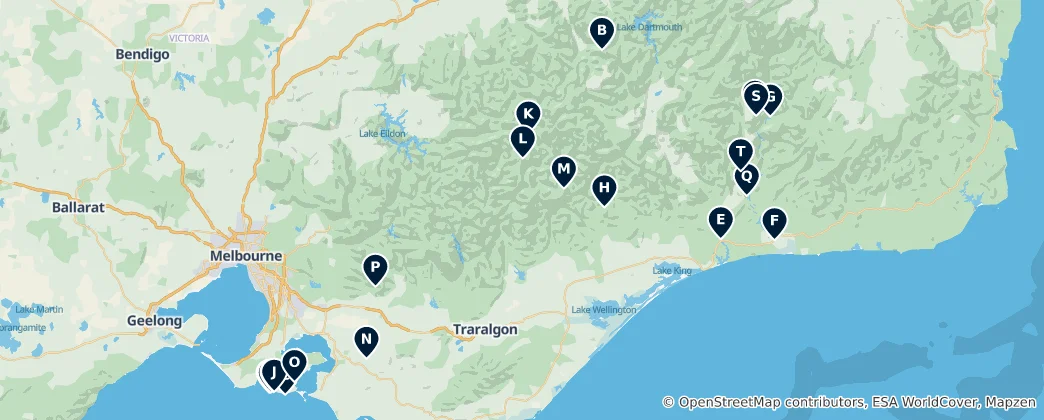 Mappa di Viewpoints and Peaks