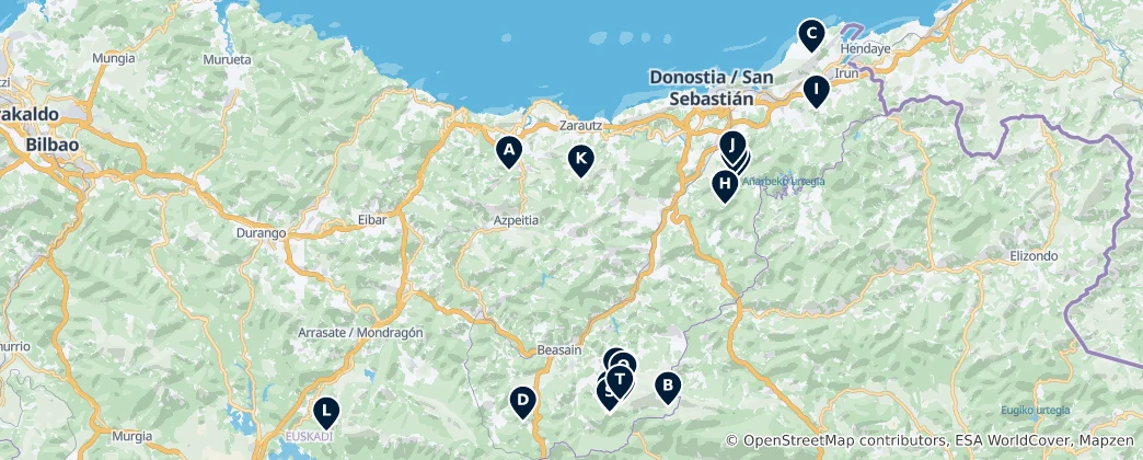 Mapa Ancient Archaeological Sites