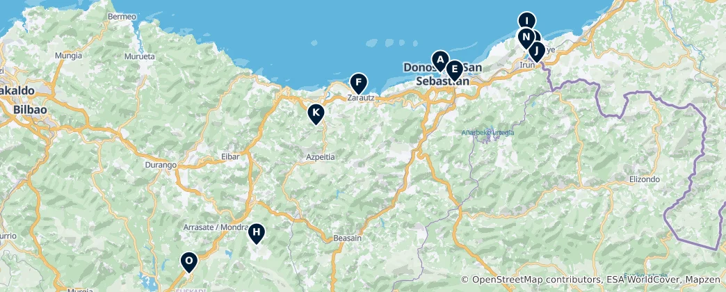 Map of Castles and Heritage Sites