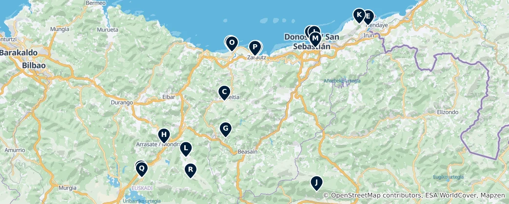 Mappa di Historic Churches and Chapels