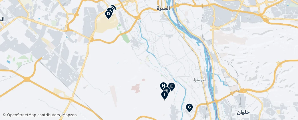 Pyramids & Ancient Tombs — Map
