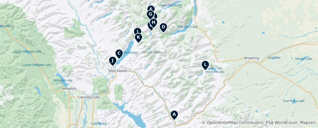 Mapa Scenic Viewpoints