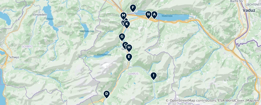 Mapa De Historic Churches & Chapels