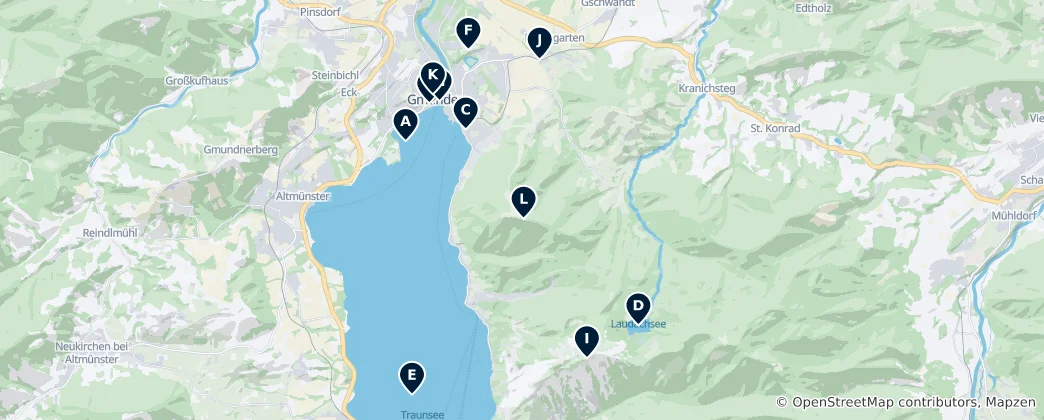 Map of Gmunden Essentials