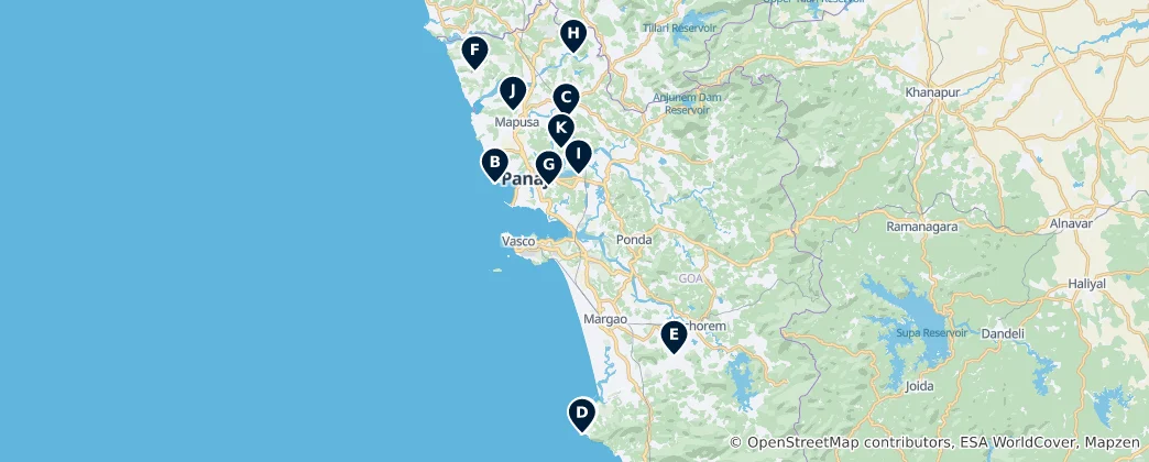 Mappa di Historic Forts and Viewpoints