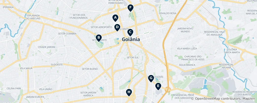 Goiânia Essentials 지도