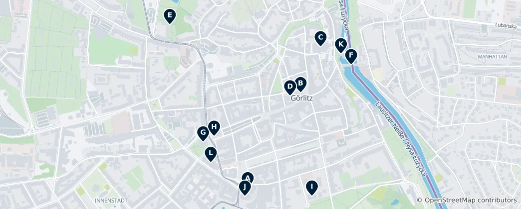 Mapa Görlitz Unmissables