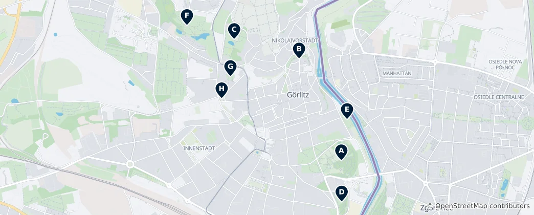 Map of Parks and Green Spaces