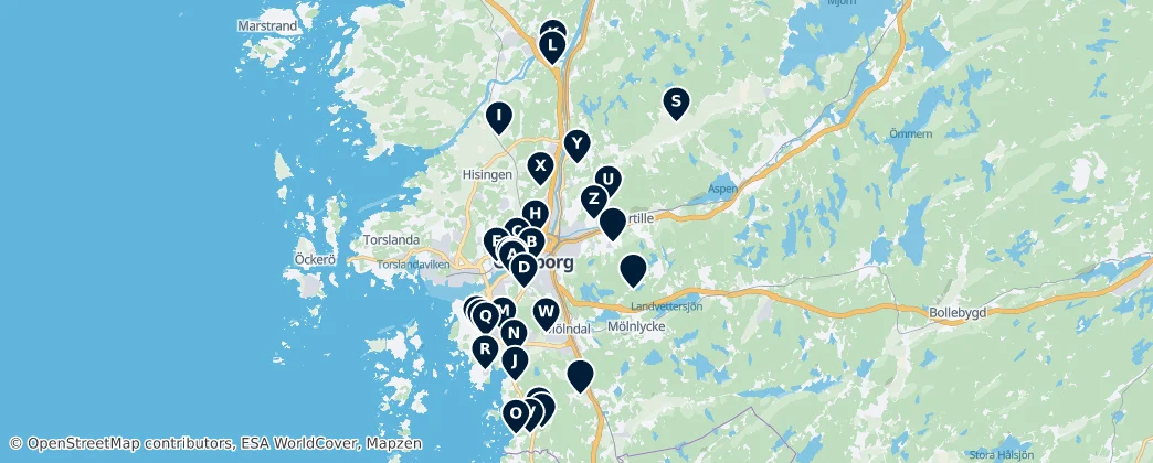 Churches and Religious Sites — Map