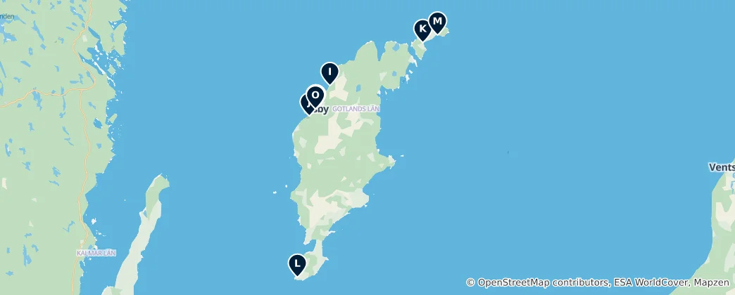 Carte de Gotlands län Essentials