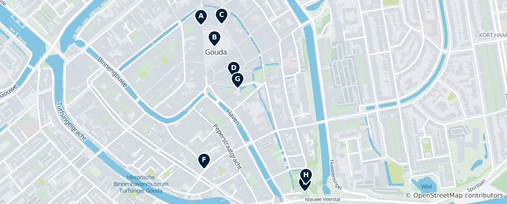 Map of Gouda's Unmissable Treasures