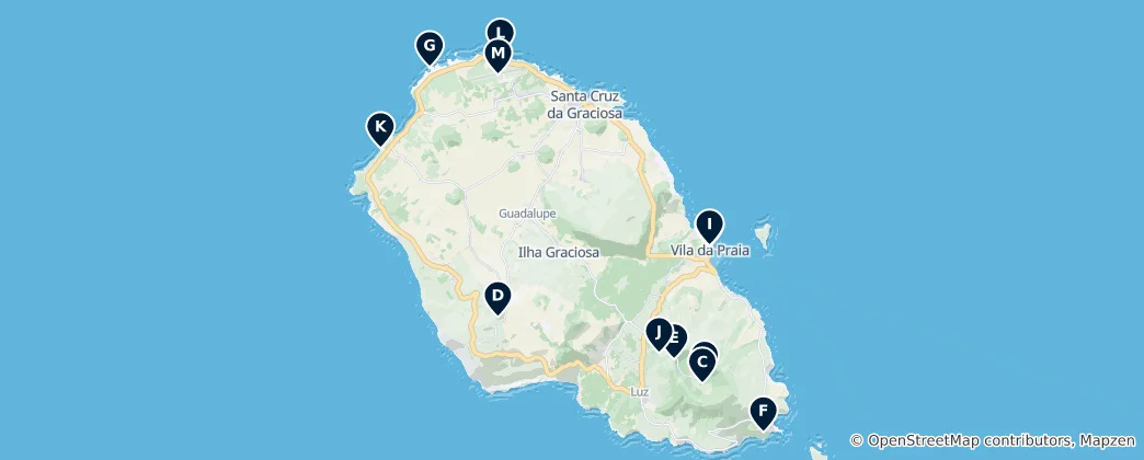 Mapa Ilha Graciosa's Absolute Essentials