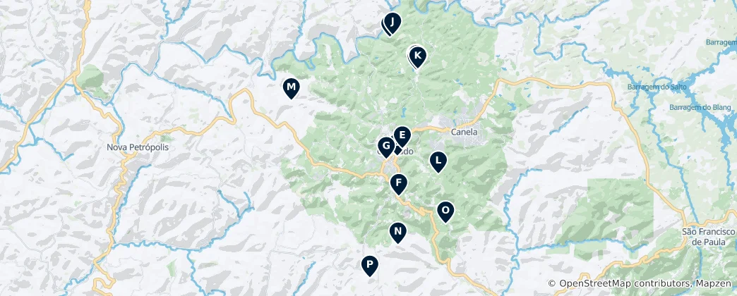 Mapa Nature and Scenic Views