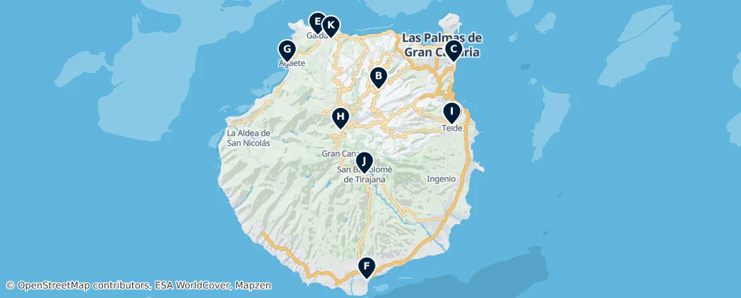 Historic Churches of Gran Canaria Haritası