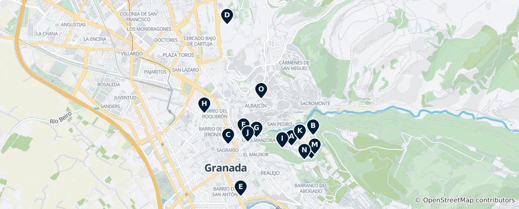 Mapa Must-See Landmarks