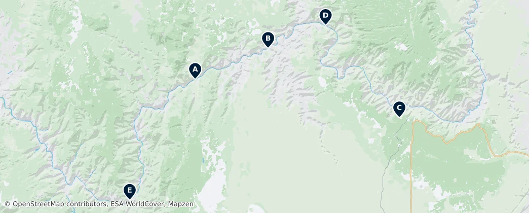 Mapa Hidden Natural Wonders