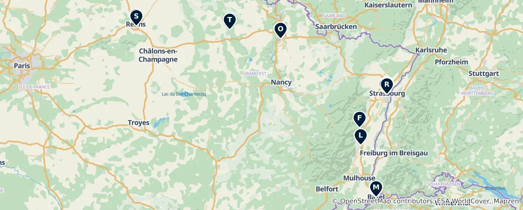Map of Architectural Heritage Sites