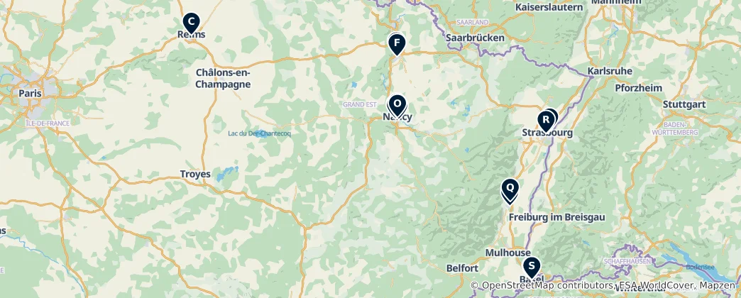 Map of Architectural Highlights