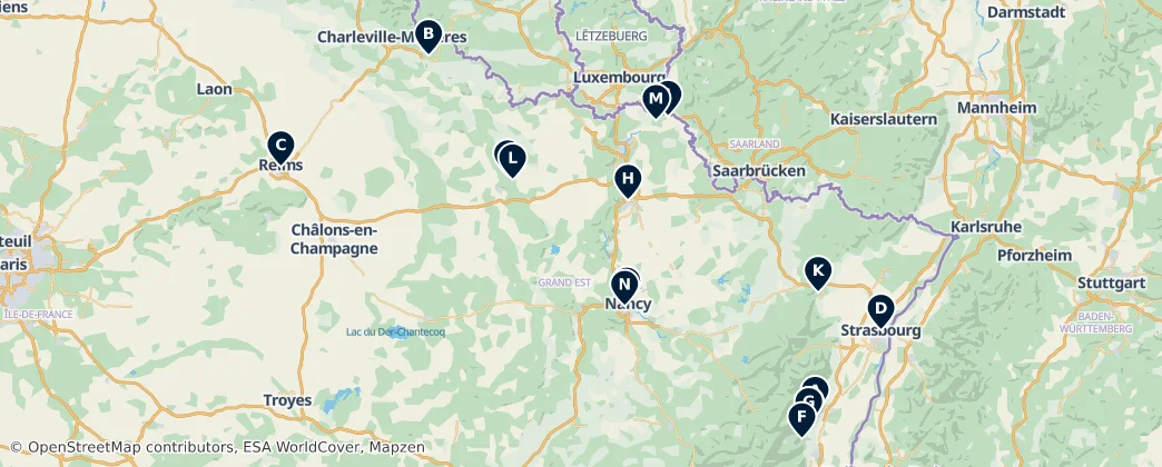 Castles and Fortresses — Map