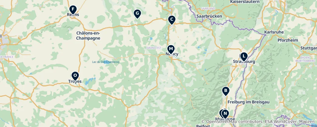 Mapa Museums & Art Galleries