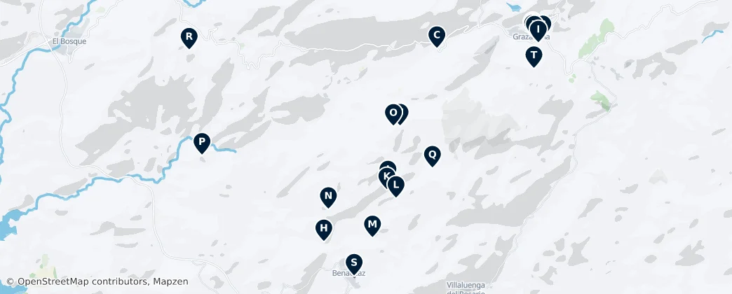 Sierra de Grazalema Must-Sees – Mapa