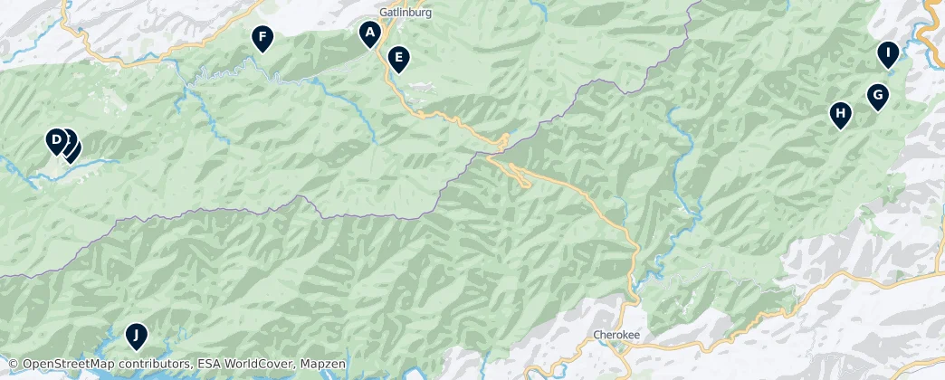 Mapa Historic Cemeteries