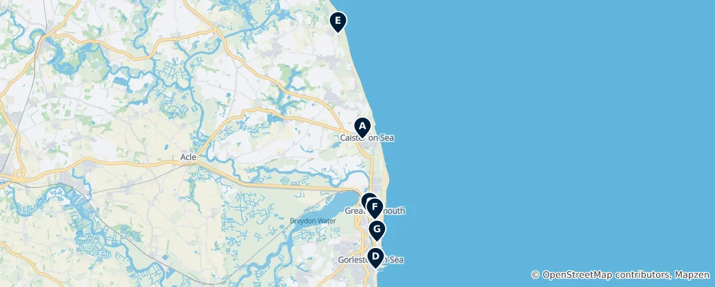 Mapa Historic Highlights