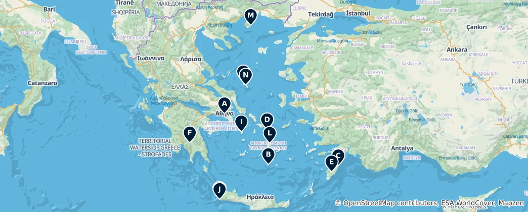 Mapa Authentic Greek Eateries