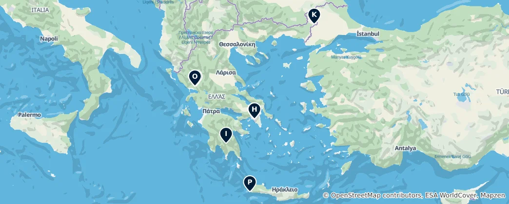 Map of Monuments and Memorials
