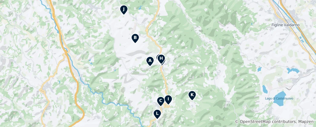 Térkép: Greve in Chianti's Essential Tuscan Treasures