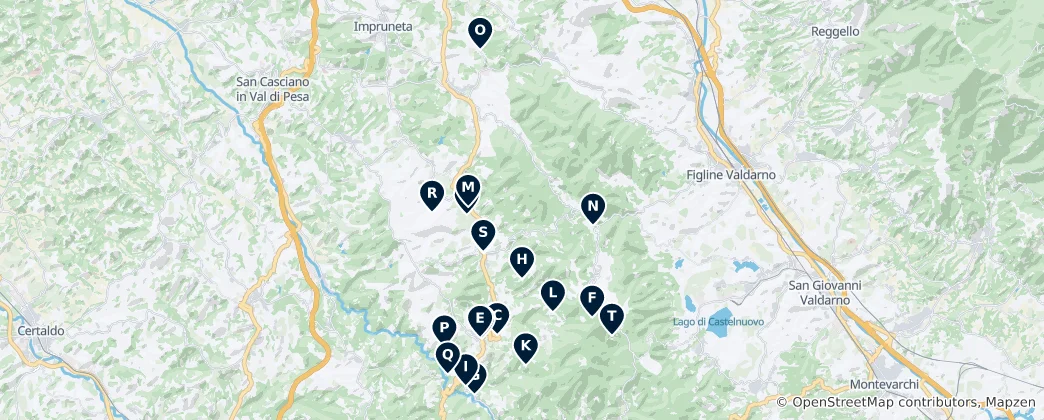 Mapa de Wineries and Wine Tasting