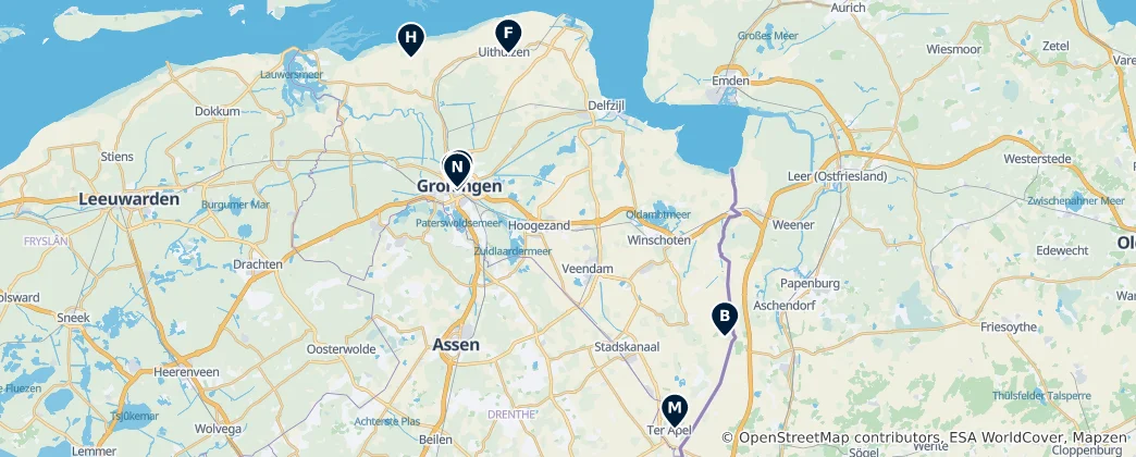 Térkép: Groningen Essentials