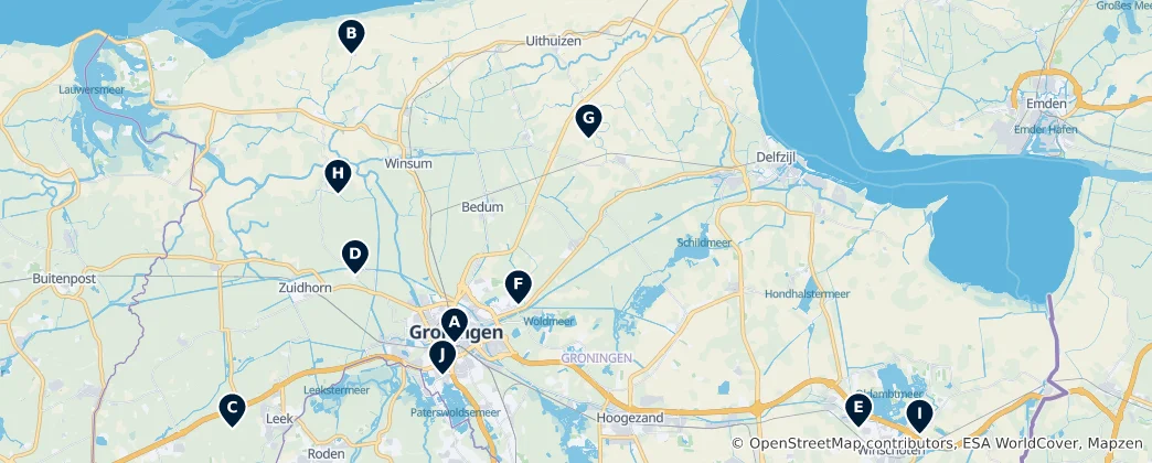 Térkép: Top Sights in Groningen