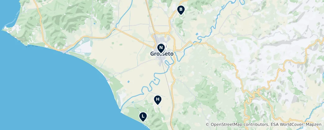 Mapa Grosseto Essentials