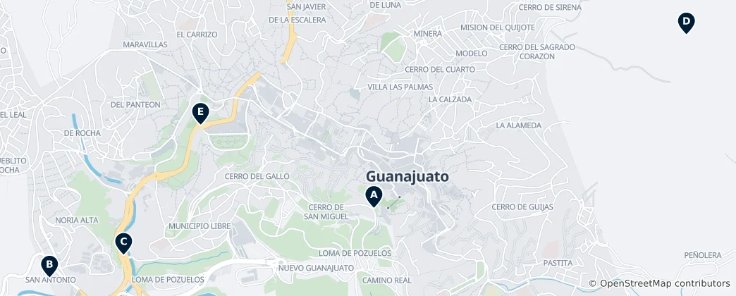 Mapa Historic Sites & Monuments