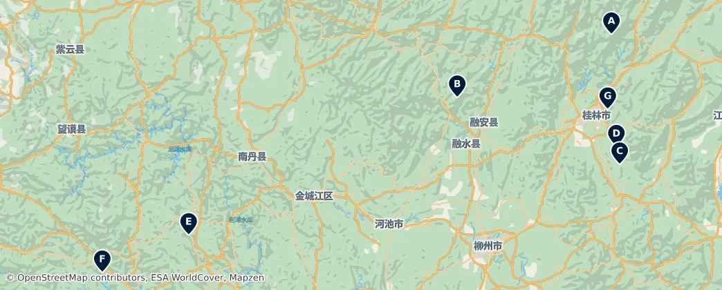 Karst Peaks & Caves – Mapa