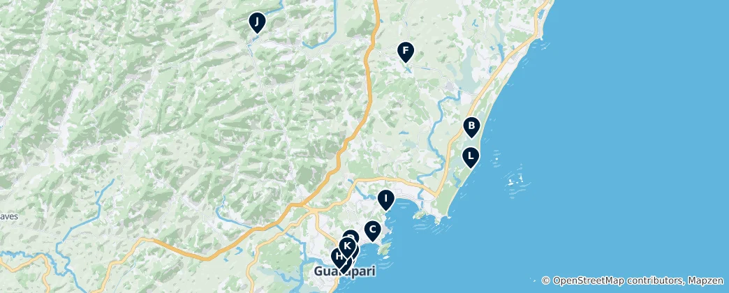 Mappa di Guarapari Essentials