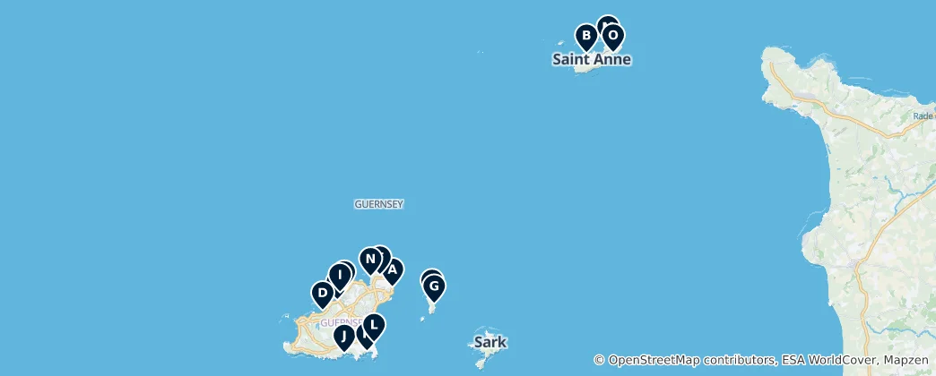 Mappa di Best Beaches