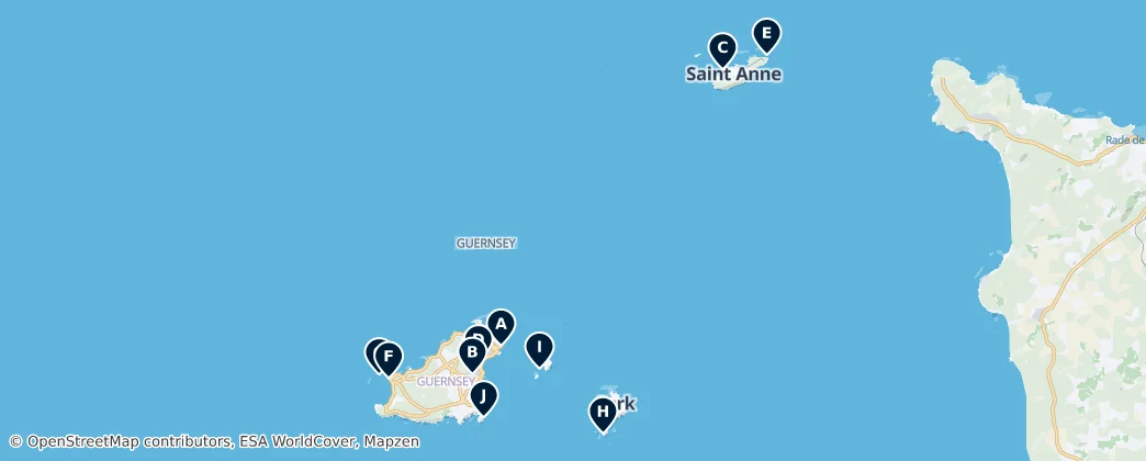 Hidden Gems of the Channel Islands — Map