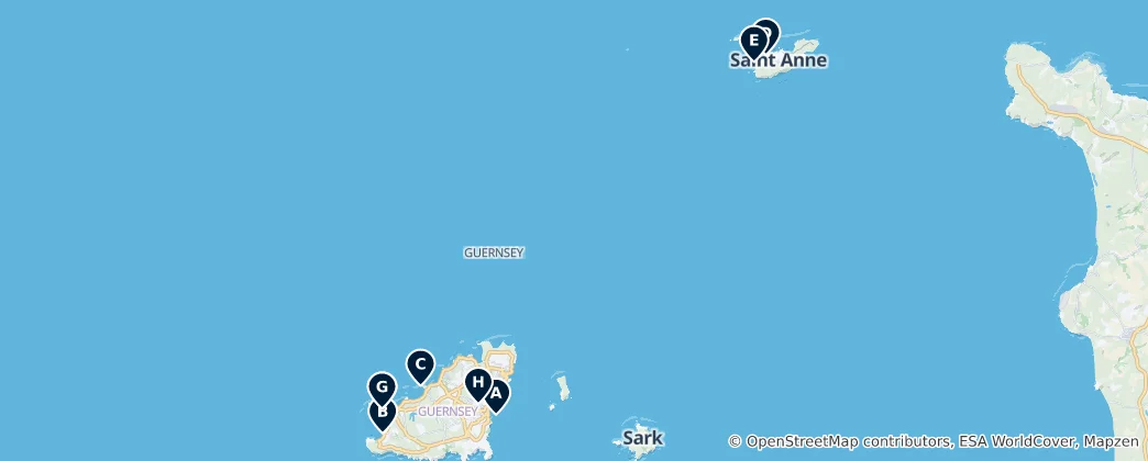 Mapa Historic Fortifications