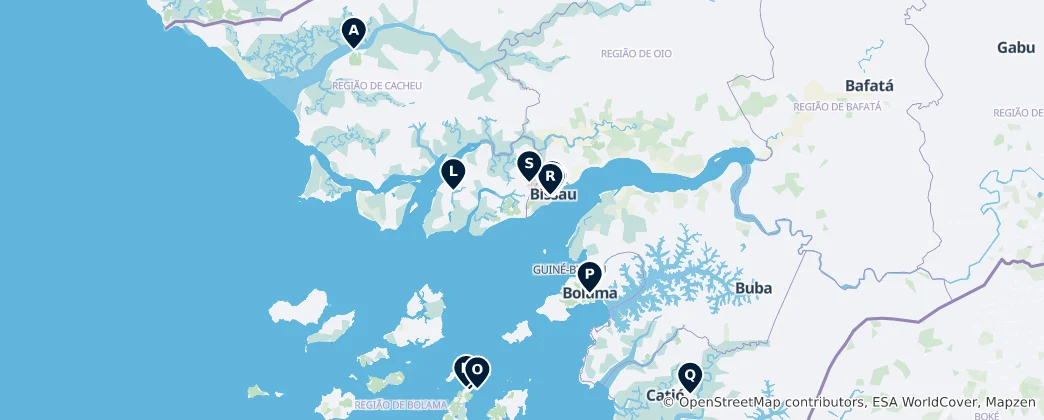 Map of Guinea-Bissau's Essential Treasures