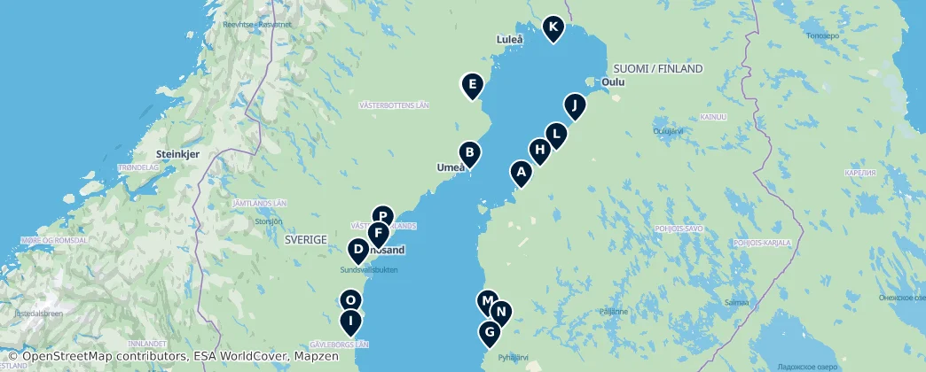Historic Lutheran Churches — Mapa