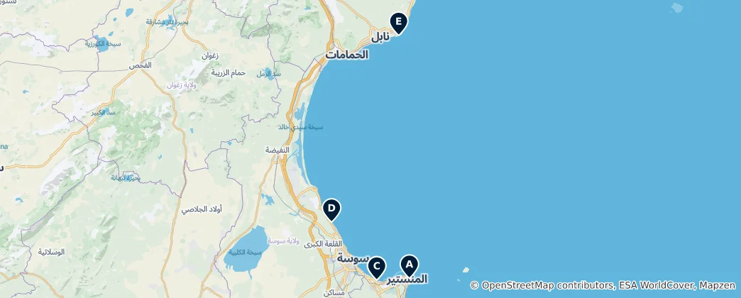 Mapa Beautiful Beaches