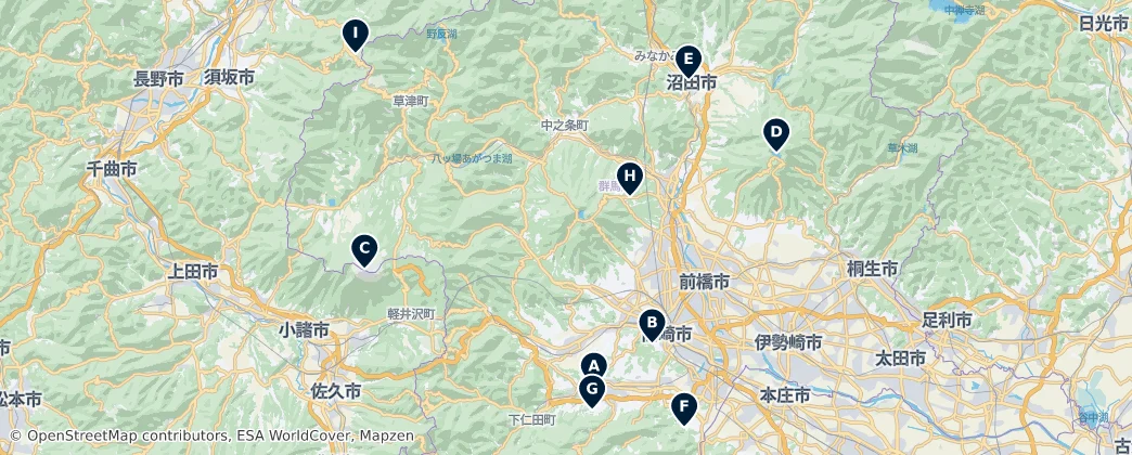 Gunma Essentials — Mapa