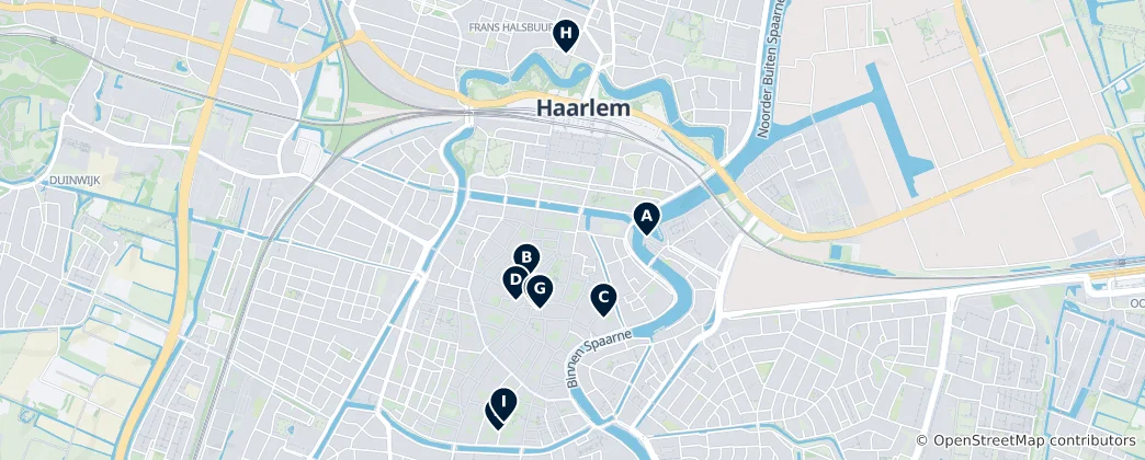 Mapa Haarlem Museums